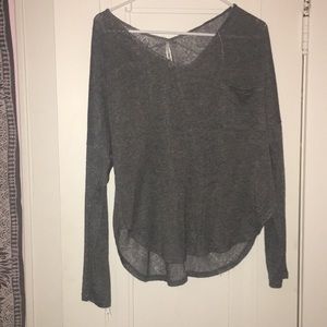 Comfy Gray Long Sleeve Top
